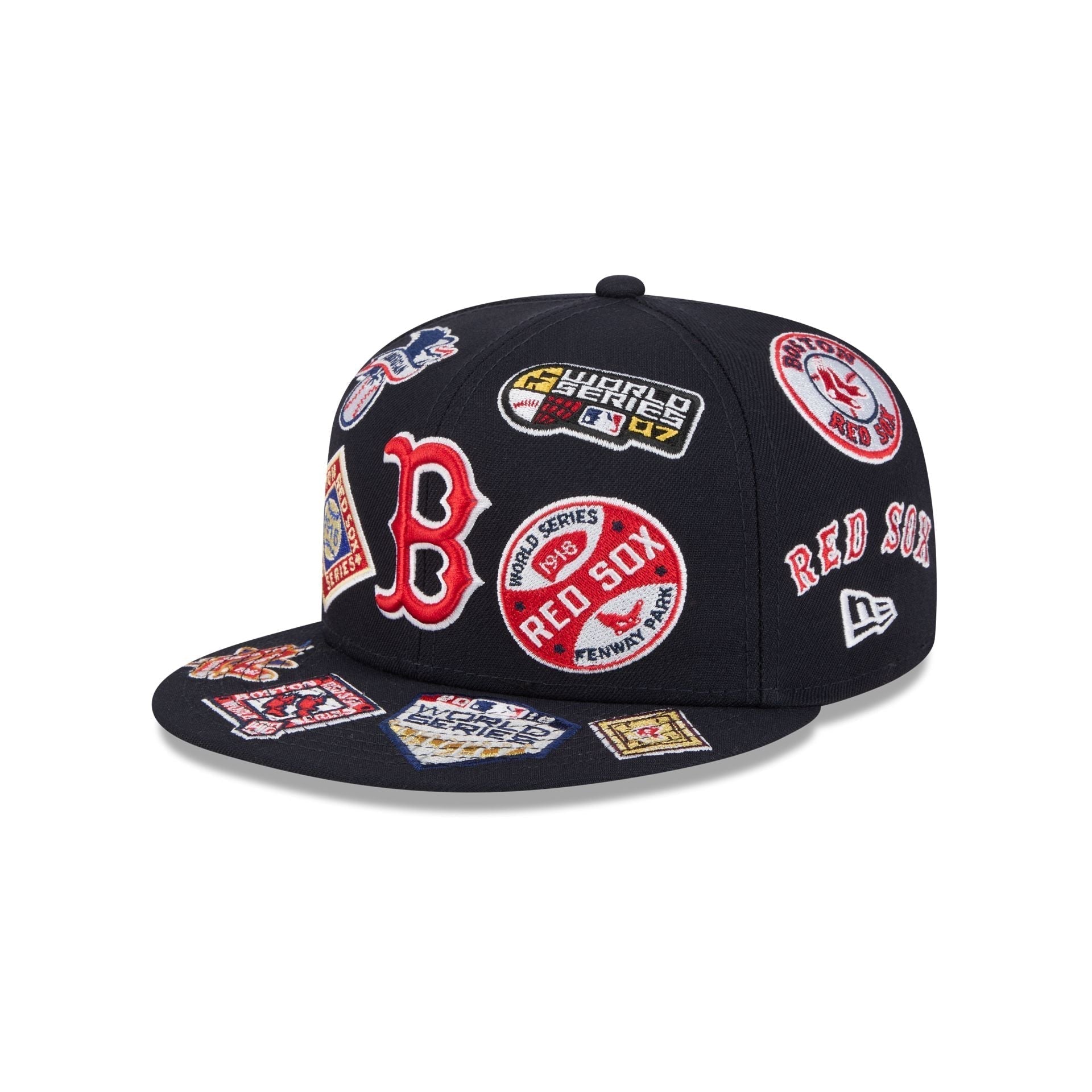 Boston Red Sox All Over Patch 59Fifty MLB Vintage Snapback Baseball Cap Adjustable Streetwear Hat