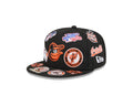 Baltimore Orioles All Over Patch 59Fifty Fitted MLB Vintage Snapback Baseball Cap Adjustable Streetwear Hat