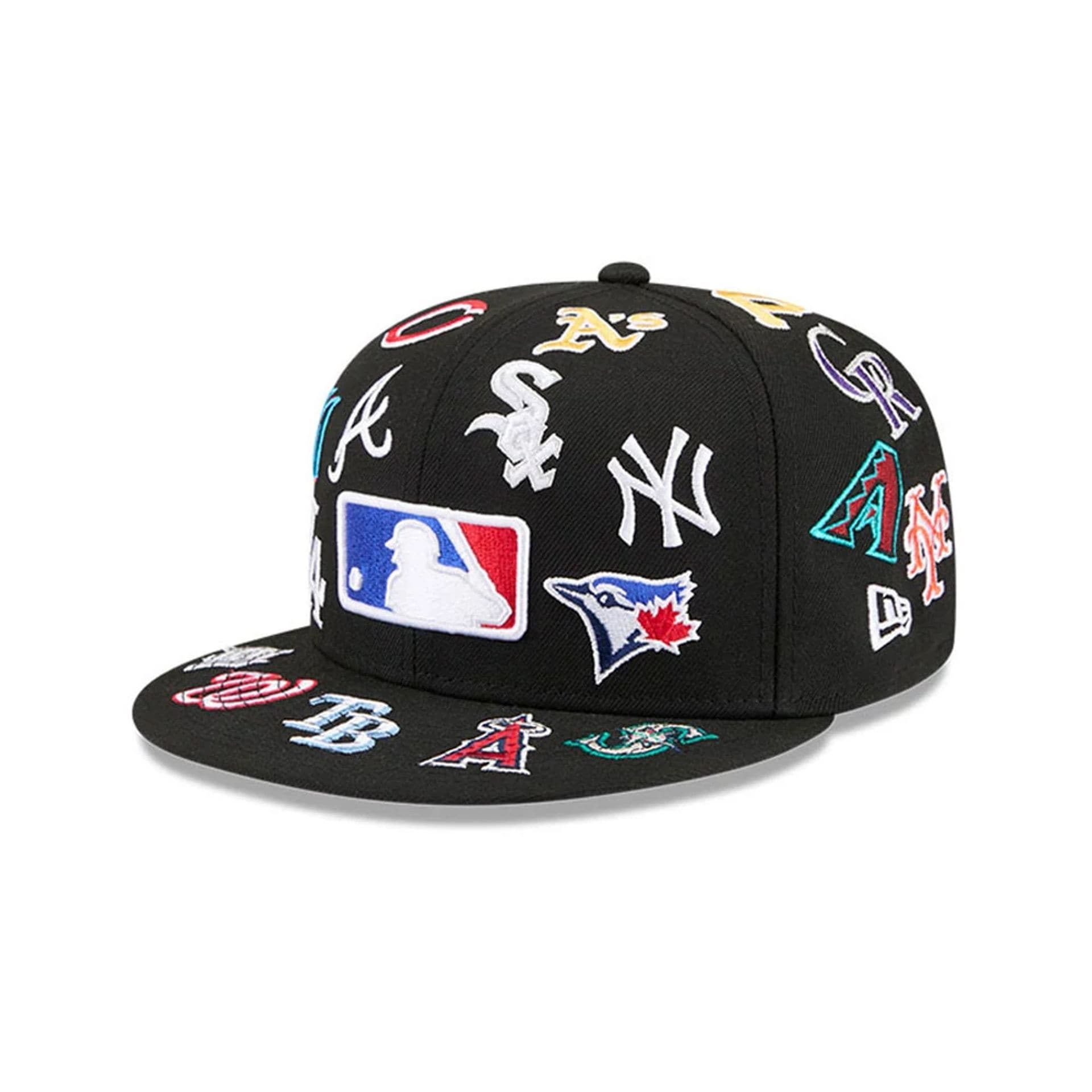 All Over Patch 59Fifty Fitted MLB Vintage Snapback Baseball Cap Adjustable Streetwear Hat