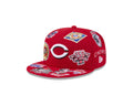 Cincinnati Reds All Over Patch 59Fifty Fitted MLB Vintage Snapback Baseball Cap Adjustable Streetwear Hat
