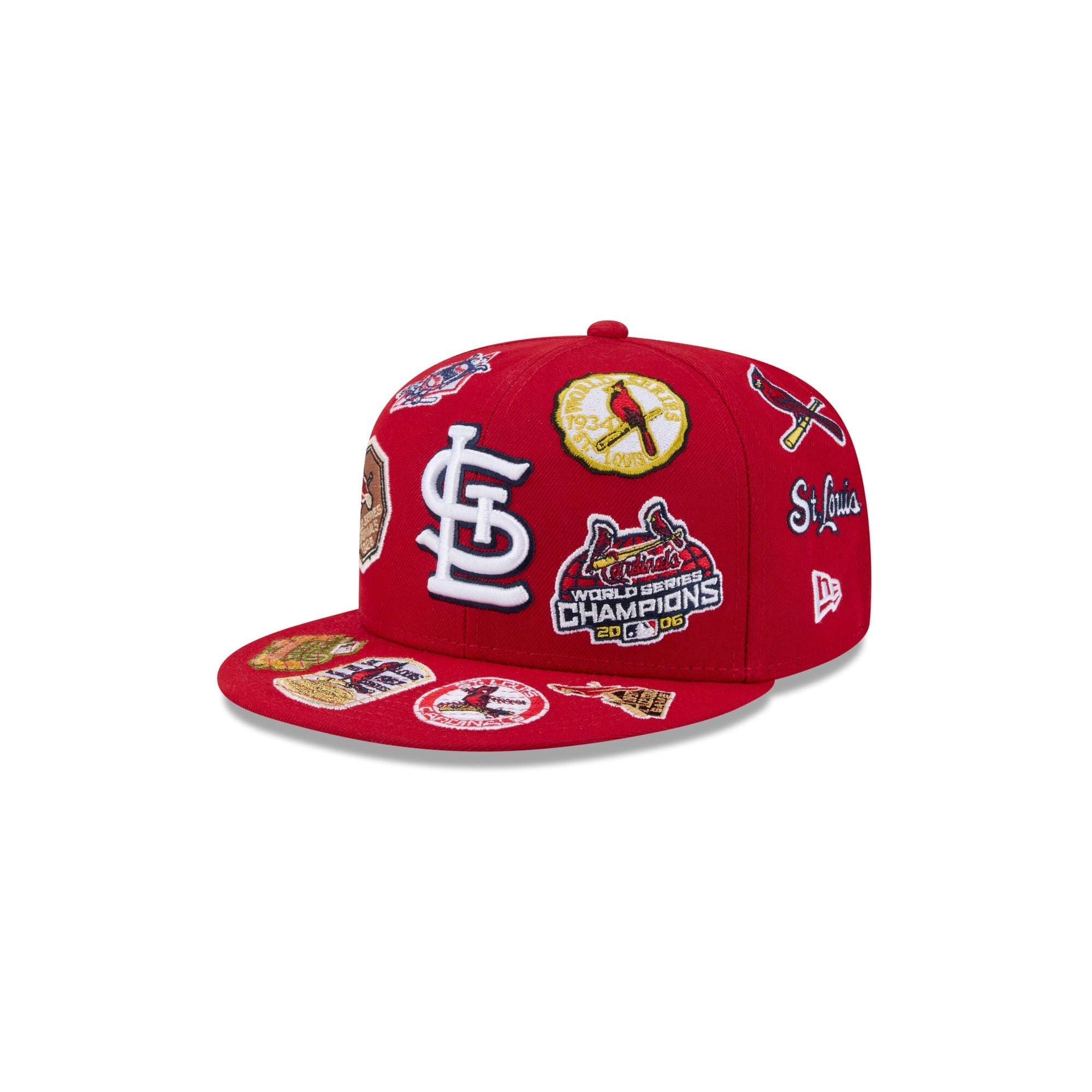 St Louis Cardinals All Over Patch 59Fifty MLB Vintage Snapback Baseball Cap Adjustable Streetwear Hat