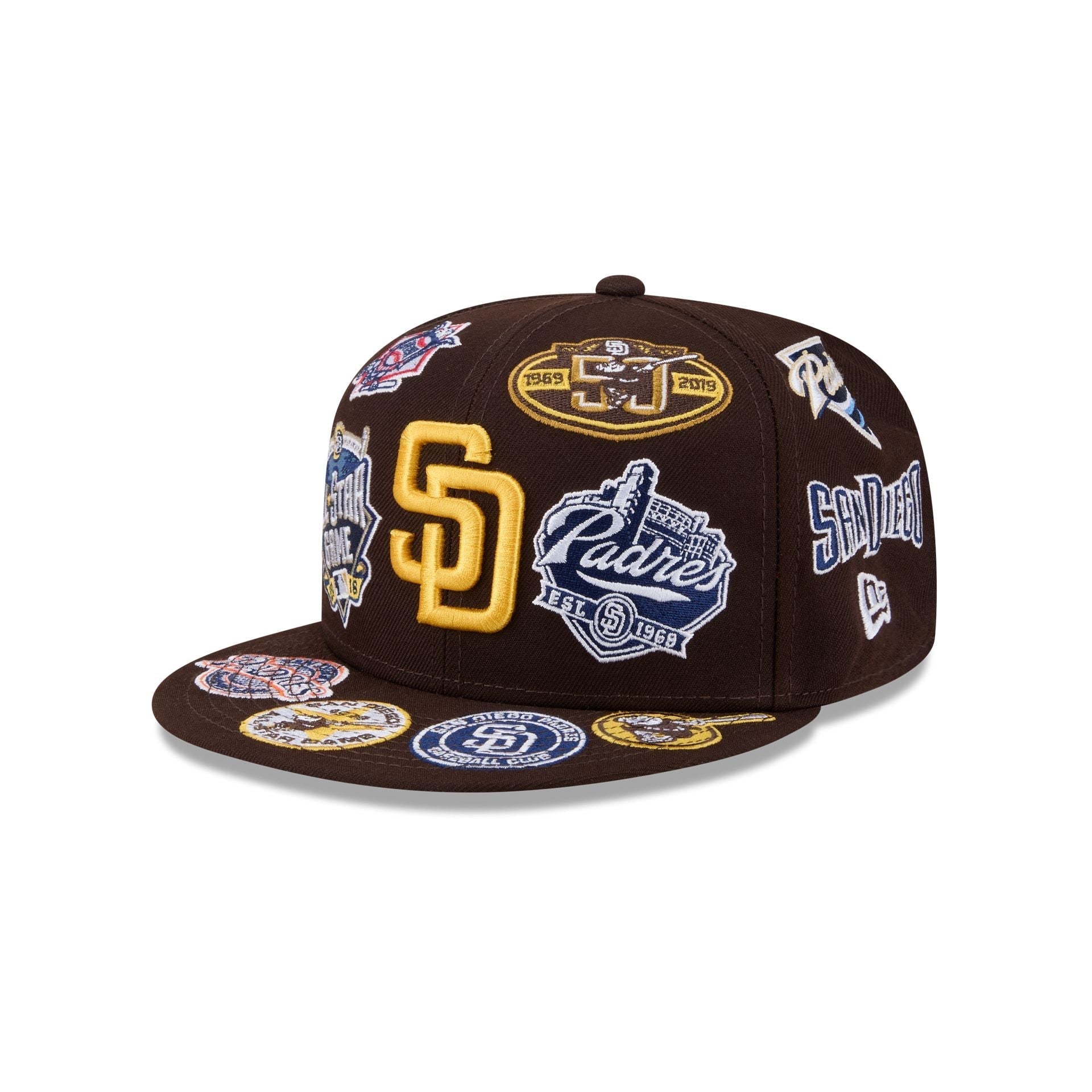 San Diego Padres All Over Patch 59Fifty MLB Vintage Snapback Baseball Cap Adjustable Streetwear Hat