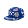 Kansas Royals All Over Patch 59Fifty Fitted MLB Vintage Snapback Baseball Cap Adjustable Streetwear Hat