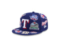 Texas Rangers All Over Patch 59Fifty Fitted MLB Vintage Snapback Baseball Cap Adjustable Streetwear Hat
