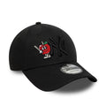 New York Yankees Apple Icon 9Forty Strapback Black MLB Vintage Snapback Baseball Cap Adjustable Streetwear Hat