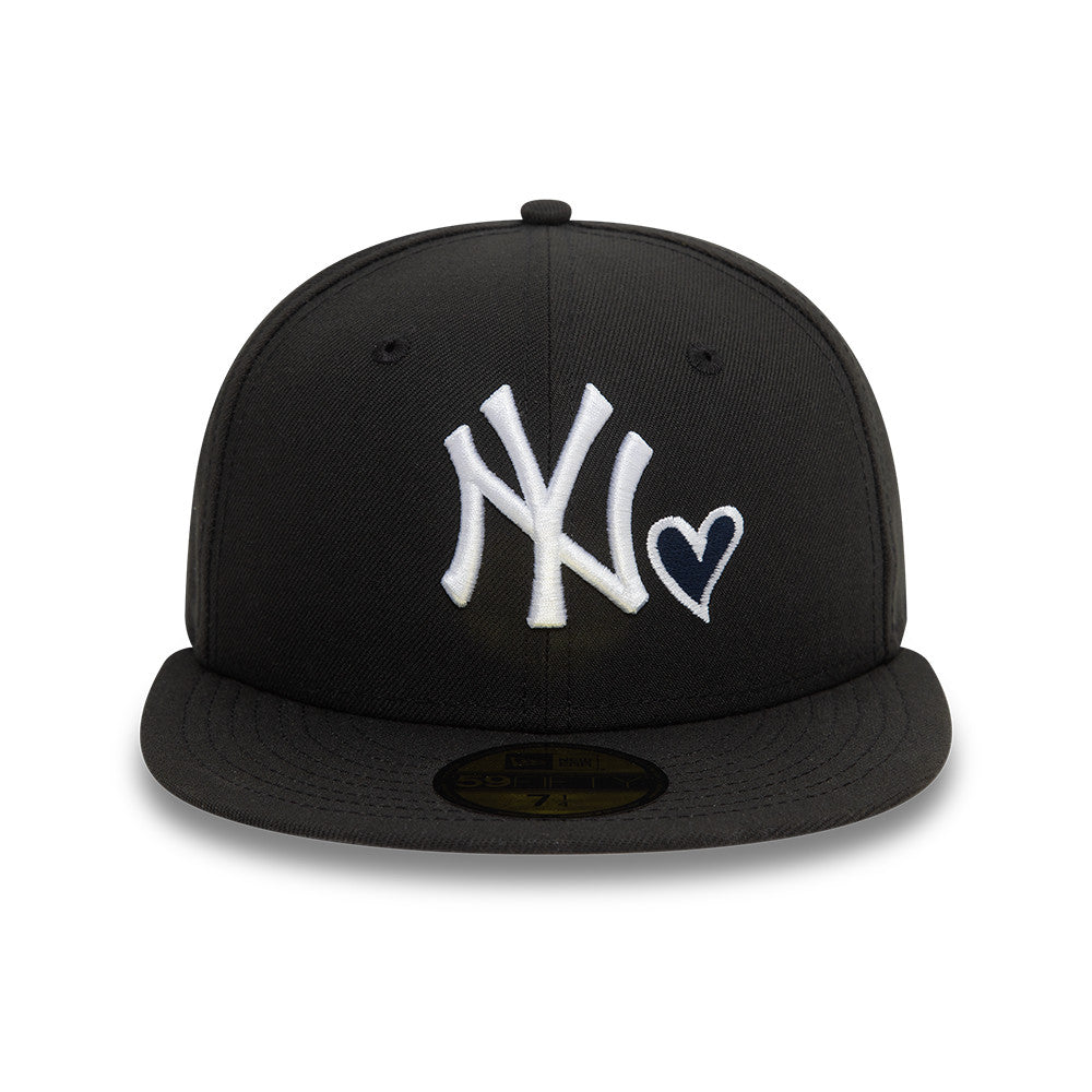 New York Yankees Heart Icon 59Fifty Fitted MLB Vintage Snapback Baseball Cap Adjustable Streetwear Hat