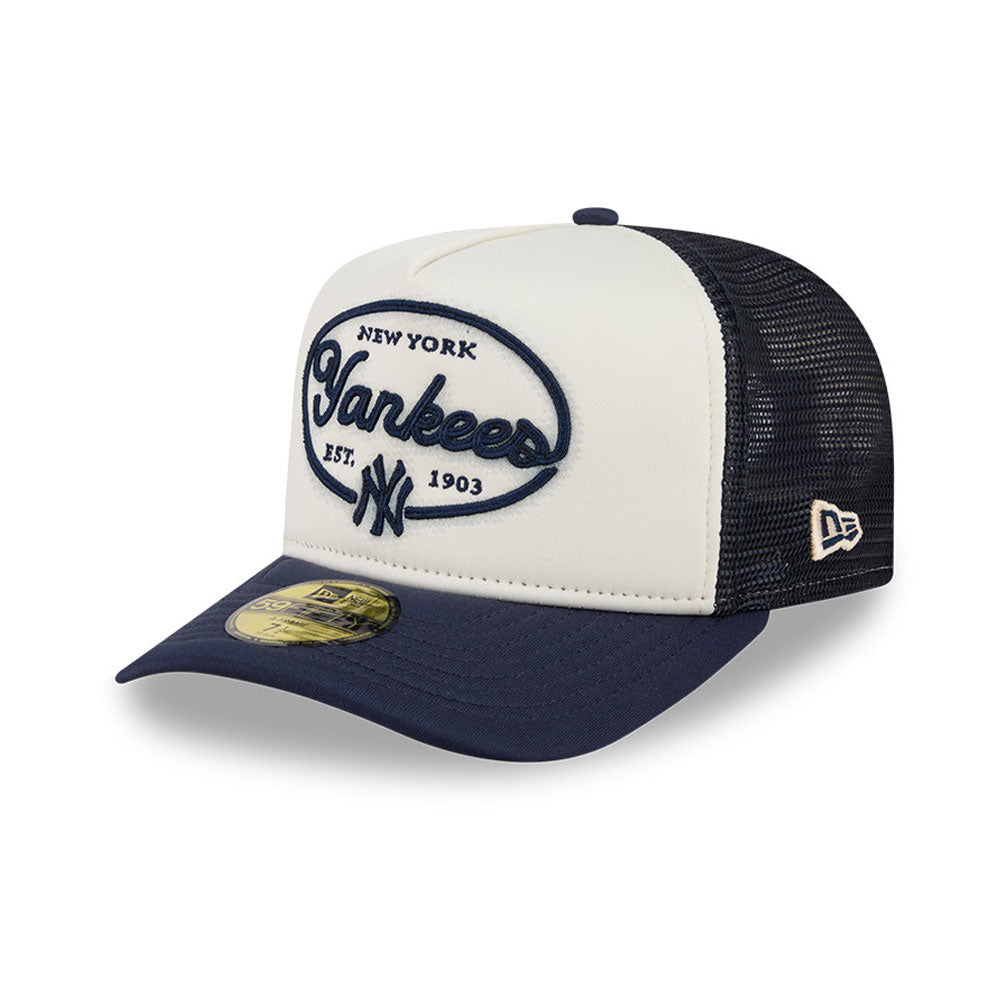 New York Yankees 5950 Day Fitted Trucker MLB Vintage Snapback Baseball Cap Adjustable Streetwear Hat