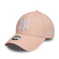 New York Yankees League Essential 9Forty Women Strapback Light Pink/White MLB Vintage Snapback Baseball Cap Adjustable Streetwear Hat