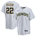 Milwaukee Brewers Replica White Jersey MLB Vintage Snapback Baseball Cap Adjustable Streetwear Hat