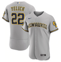 Milwaukee Brewers Authentic Gray Jersey MLB Vintage Snapback Baseball Cap Adjustable Streetwear Hat