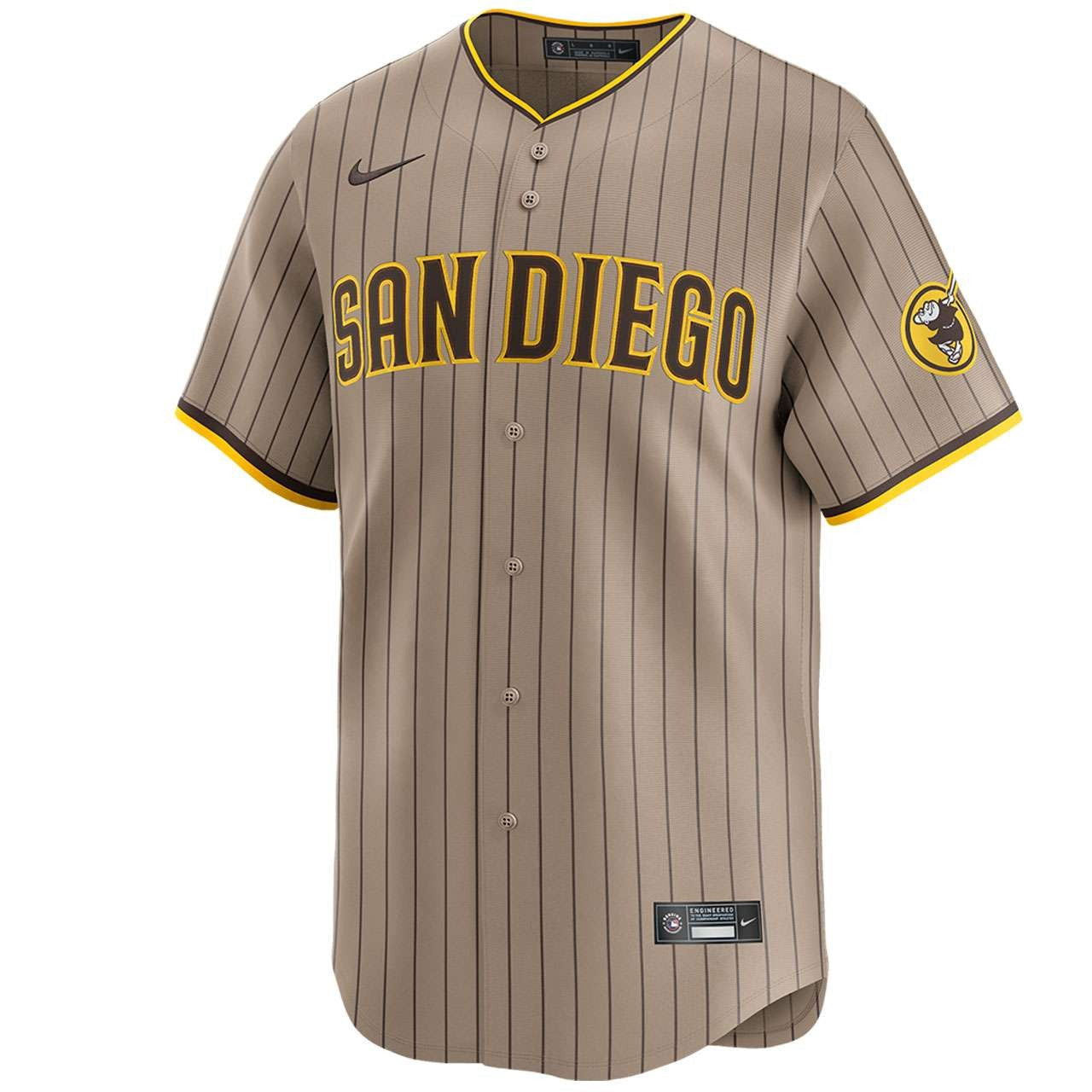 San Diego Padres Limited Alternate Jersey Nike MLB Vintage Snapback Baseball Cap Adjustable Streetwear Hat
