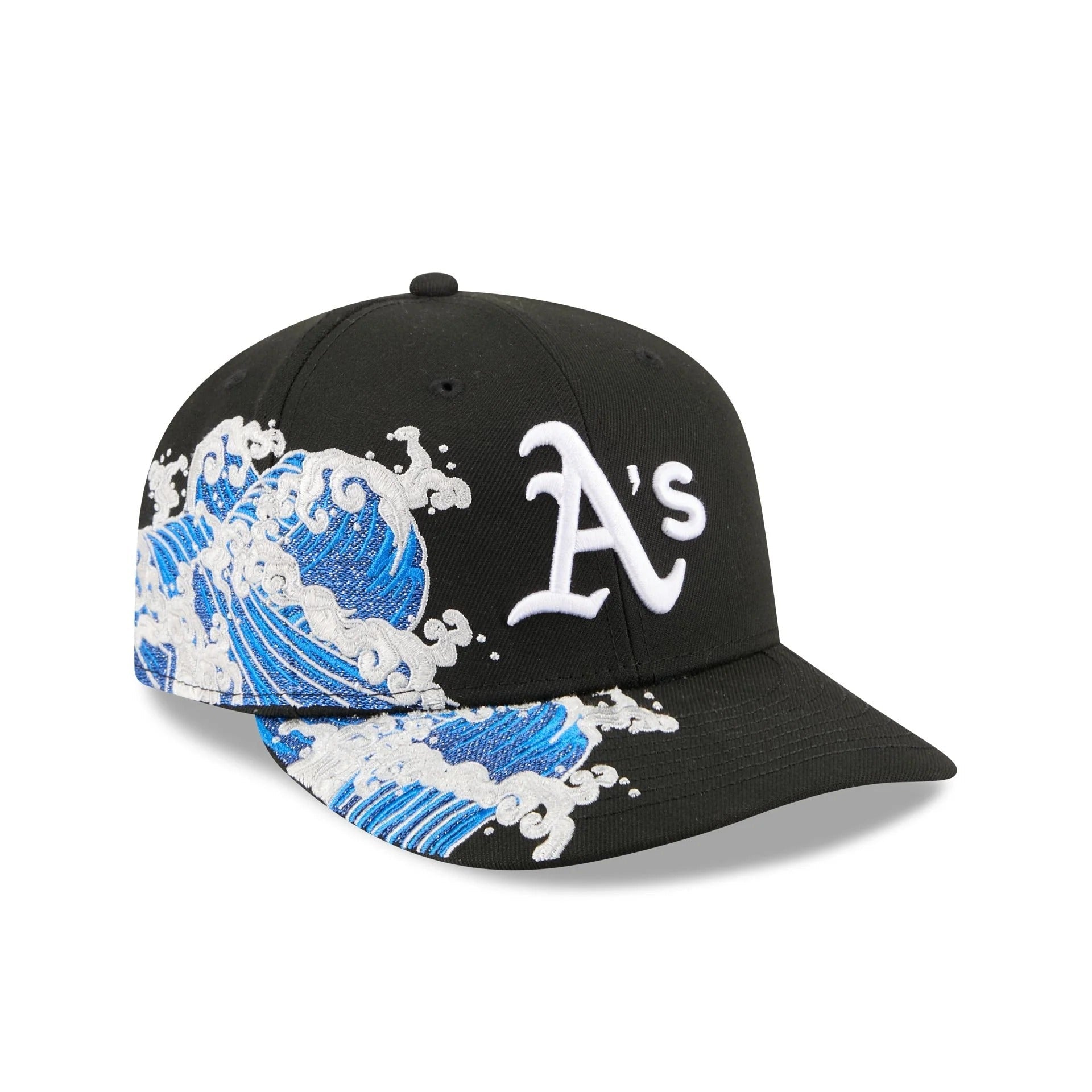 Oakland Athletics Waves 59Fifty Fitted MLB Vintage Snapback Baseball Cap Adjustable Streetwear Hat