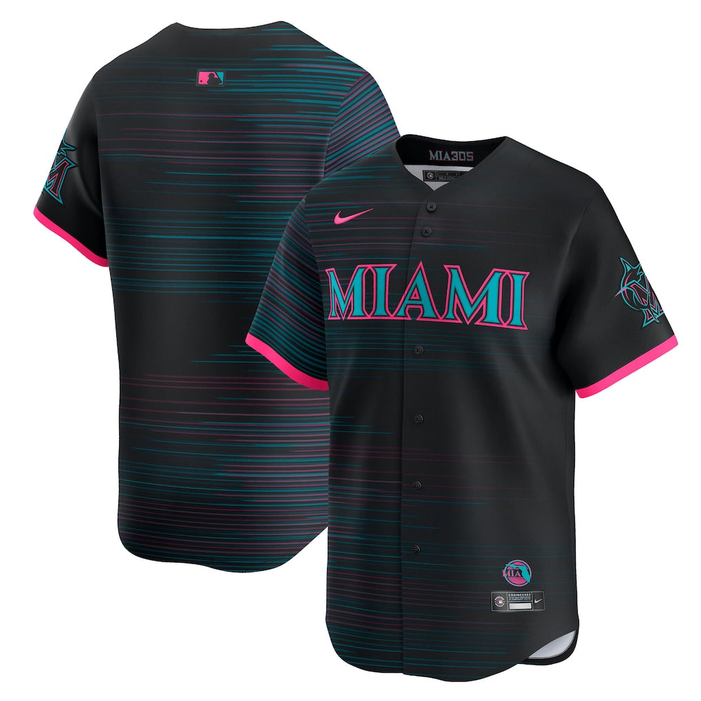 Miami Marlins City Connect Limited Jersey Nike MLB Vintage Snapback Baseball Cap Adjustable Streetwear Hat